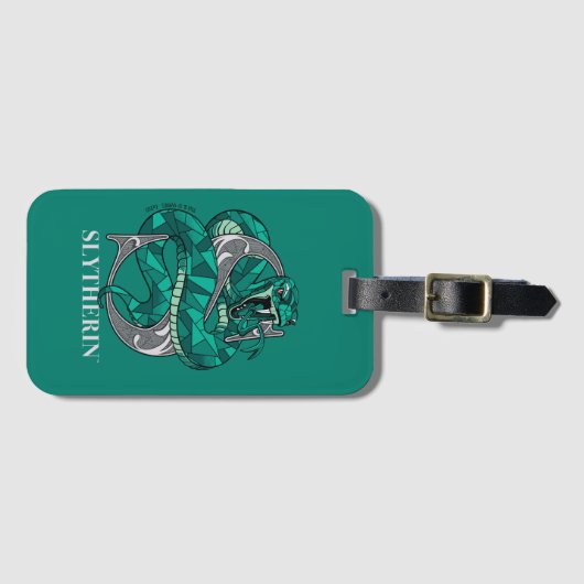 SLYTHERIN™ Crosshatched Emblem Bagagelabel (Voorkant (horizontaal))