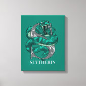 SLYTHERIN™ Crosshatched Emblem Canvas Afdruk (Voorkant)