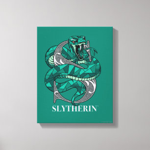 SLYTHERIN™ Crosshatched Emblem Canvas Afdruk
