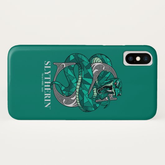SLYTHERIN™ Crosshatched Emblem Case-Mate iPhone Case (Achterkant (horizontaal))