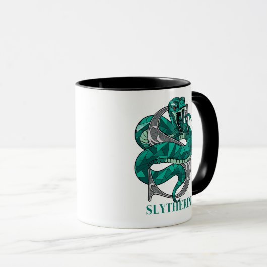 SLYTHERIN™ Crosshatched Emblem Mok (Voorkant rechts)