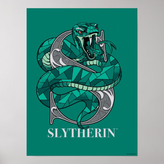 SLYTHERIN™ Crosshatched Emblem Poster (Voorkant)