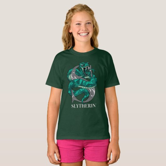 SLYTHERIN™ Crosshatched Emblem T-shirt (Voorkant volledig)
