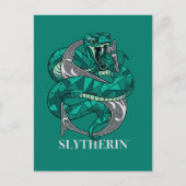 SLYTHERIN™ Crosshatched Emblem Uitnodiging Briefkaart (Voorkant)