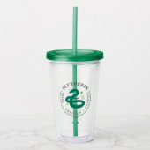 SLYTHERIN™ Green Snake House Pride Badge Acryl Drinkbeker (Voorkant)