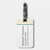 SLYTHERIN™ Green Snake House Pride Badge Bagagelabel (Achterkant verticaal)