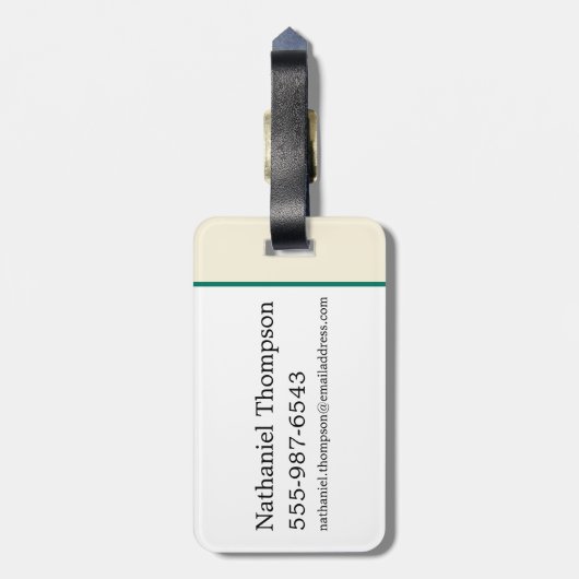 SLYTHERIN™ Green Snake House Pride Badge Bagagelabel (Achterkant verticaal)