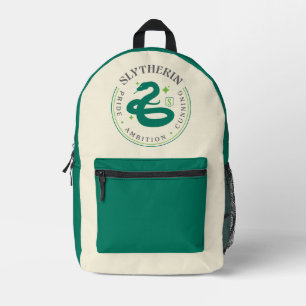 SLYTHERIN™ Green Snake House Pride Badge Bedrukte Rugzak
