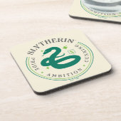 SLYTHERIN™ Green Snake House Pride Badge Bier Onderzetter (Linkerzijde)