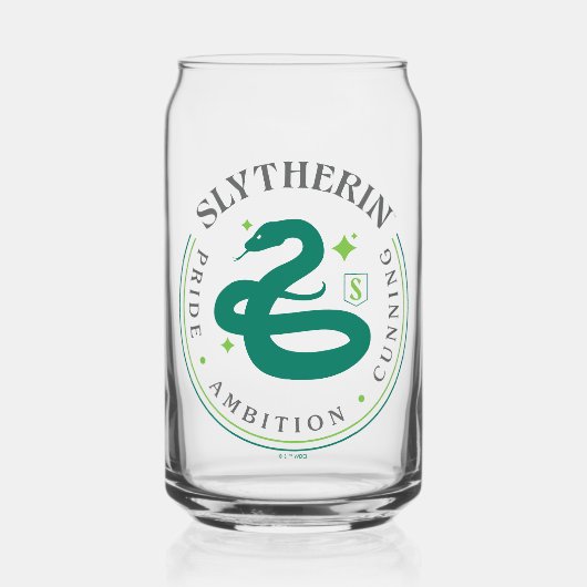 SLYTHERIN™ Green Snake House Pride Badge Blikvorm Glas (Voorkant)