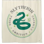 SLYTHERIN™ Green Snake House Pride Badge Douchegordijn (Voorkant)