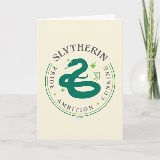 SLYTHERIN™ Green Snake House Pride Badge Kaart (Voorkant)