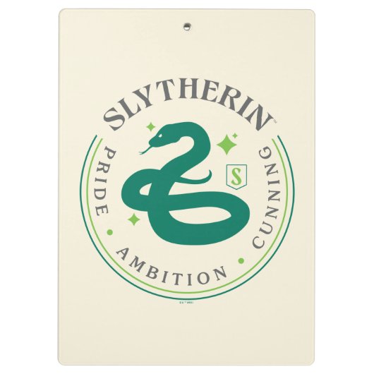 SLYTHERIN™ Green Snake House Pride Badge Klembord (Achterkant)