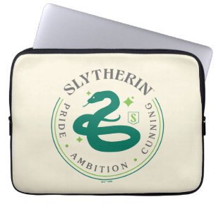 SLYTHERIN™ Green Snake House Pride Badge Laptop Sleeve