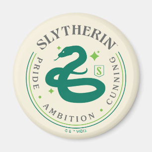SLYTHERIN™ Green Snake House Pride Badge Magneet
