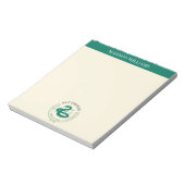 SLYTHERIN™ Green Snake House Pride Badge Notitieblok (Linkerzijde)