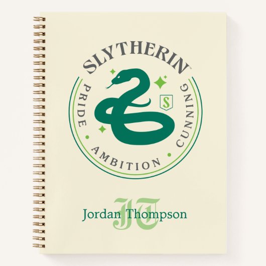 SLYTHERIN™ Green Snake House Pride Badge Notitieboek (Voorkant)