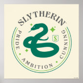 SLYTHERIN™ Green Snake House Pride Badge Poster (Voorkant)