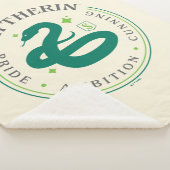SLYTHERIN™ Green Snake House Pride Badge Sherpa Deken (3/4)