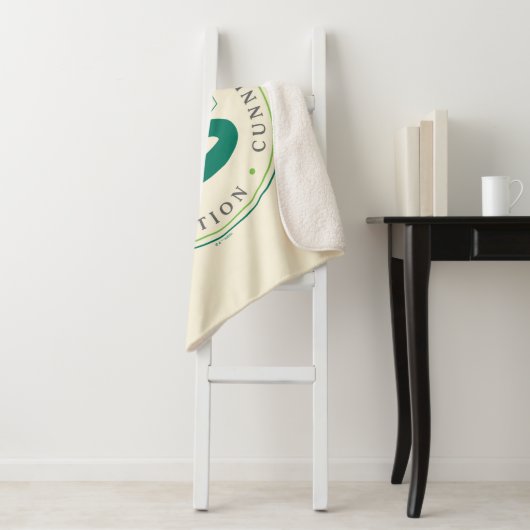 SLYTHERIN™ Green Snake House Pride Badge Sherpa Deken (In situ)