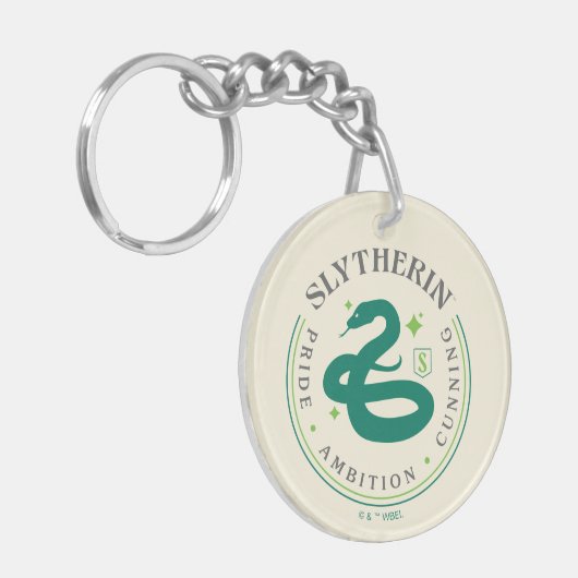 SLYTHERIN™ Green Snake House Pride Badge Sleutelhanger (Voorkant Links)
