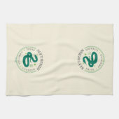 SLYTHERIN™ Green Snake House Pride Badge Theedoek (Horizontaal)