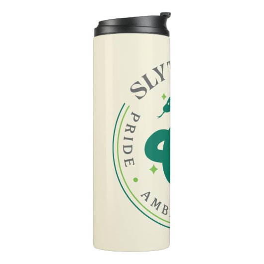 SLYTHERIN™ Green Snake House Pride Badge Thermosbeker (Gedraaid links)