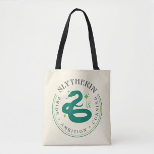 SLYTHERIN™ Green Snake House Pride Badge Tote Bag