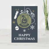 SLYTHERIN™ Holiday Bauble Graphic Feestdagen Kaart (Voorkant)