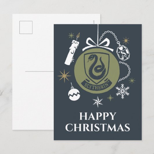 SLYTHERIN™ Holiday Bauble Graphic Feestdagenkaart (Voorkant / Achterkant)