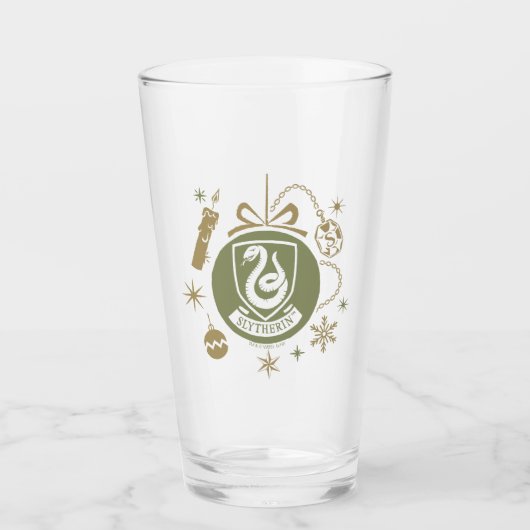 SLYTHERIN™ Holiday Bauble Graphic Glas (Voorkant)