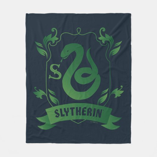  SLYTHERIN™ House Crest Fleece Deken (Voorkant)