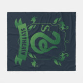  SLYTHERIN™ House Crest Fleece Deken (Voorkant (Horizontaal))