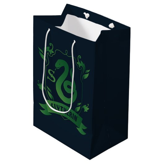  SLYTHERIN™ House Crest Medium Cadeauzakje (Voorkant Gekanteld)