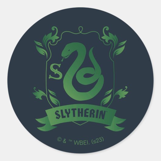 SLYTHERIN™ House Crest Ronde Sticker (Voorkant)