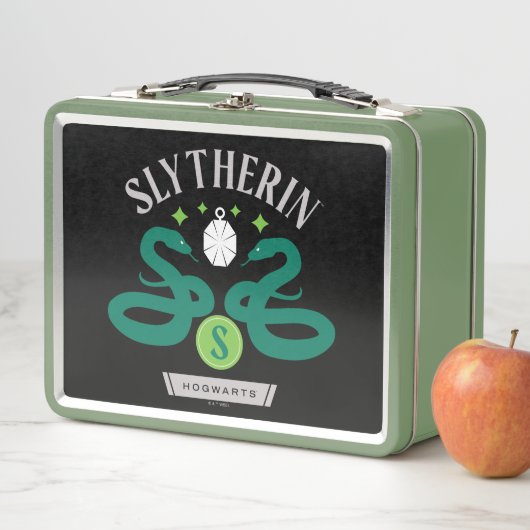 SLYTHERIN™ House Double Snake Locket Graphic (In situ)