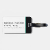 SLYTHERIN™ House Double Snake Locket Graphic Bagagelabel (Achterkant horizontaal)