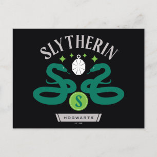 SLYTHERIN™ House Double Snake Locket Graphic Briefkaart