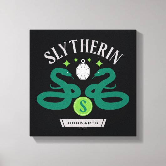 SLYTHERIN™ House Double Snake Locket Graphic Canvas Afdruk (Voorkant)
