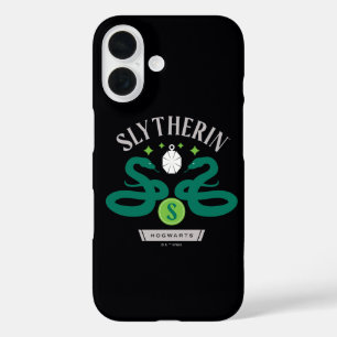 SLYTHERIN™ House Double Snake Locket Graphic iPhone 16 Hoesje