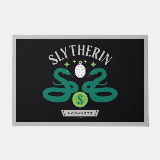 SLYTHERIN™ House Double Snake Locket Graphic Deurmat (Voorkant)