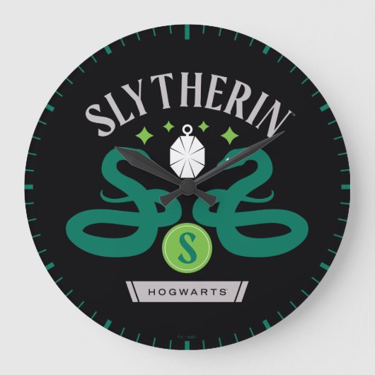 SLYTHERIN™ House Double Snake Locket Graphic Grote Klok (Voorkant)