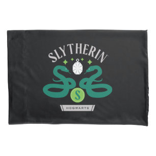 SLYTHERIN™ House Double Snake Locket Graphic Kussensloop