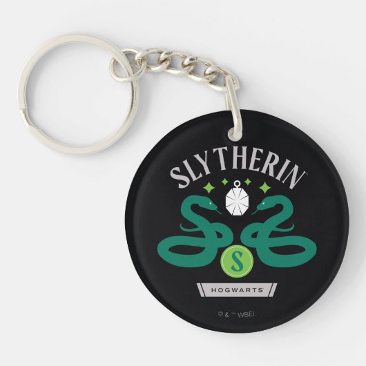 SLYTHERIN™ House Double Snake Locket Graphic Sleutelhanger (Voorkant)