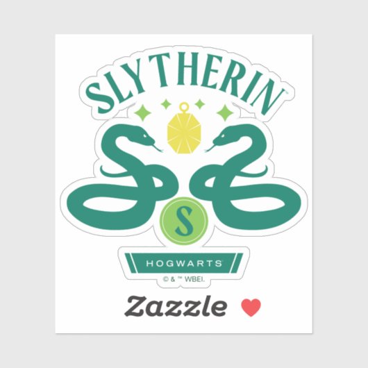 SLYTHERIN™ House Double Snake Locket Graphic Sticker (Vel)