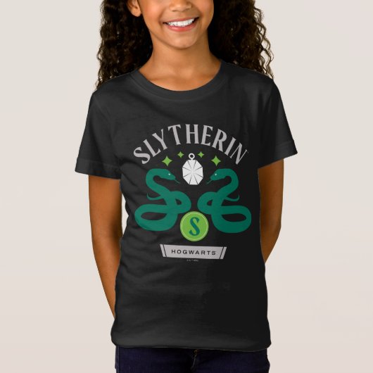 SLYTHERIN™ House Double Snake Locket Graphic T-shirt (Voorkant)