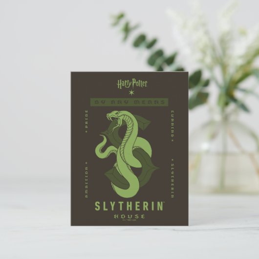 SLYTHERIN™ huis op welke manier dan ook Briefkaart (Staand voorkant)