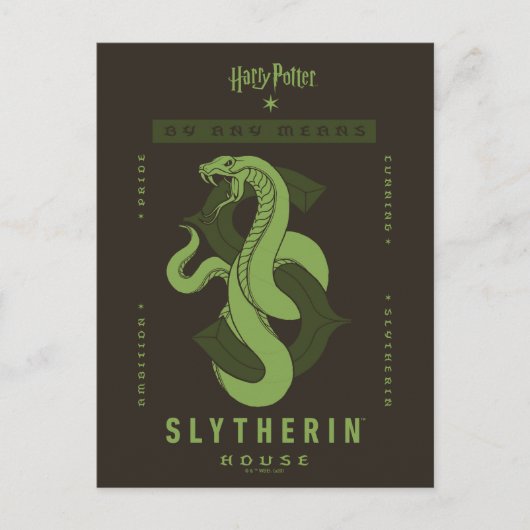 SLYTHERIN™ huis op welke manier dan ook Briefkaart (Voorkant)