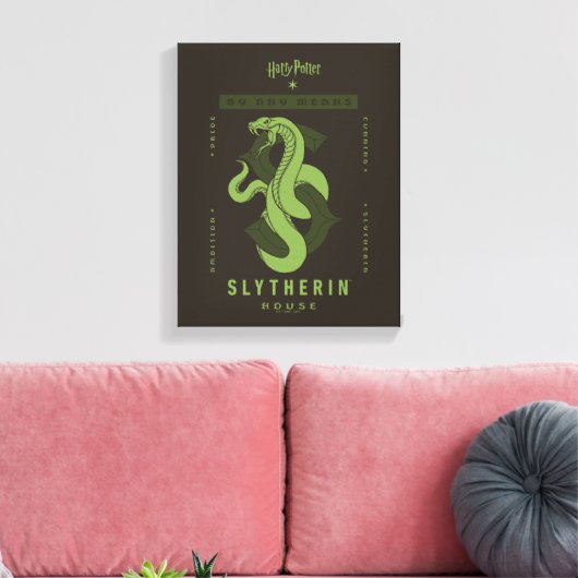 SLYTHERIN™ huis op welke manier dan ook Canvas Afdruk (Insitu (Woonkamer))