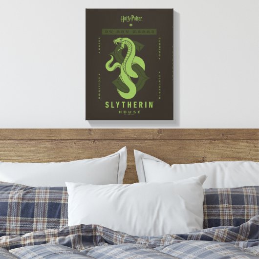 SLYTHERIN™ huis op welke manier dan ook Canvas Afdruk (Insitu (Slaapkamer))